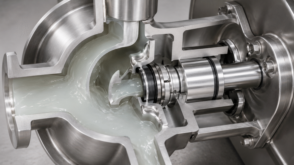 Sello mecánico higiénico para bombas de productos lácteos y bebidas